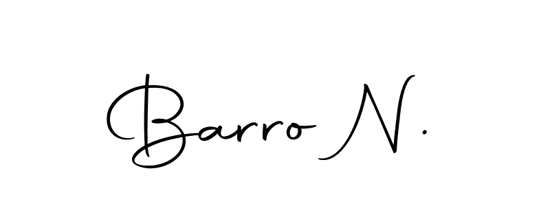 Create a beautiful signature design for name Barro N.. With this signature (Autography-DOLnW) fonts, you can make a handwritten signature for free. Barro N. signature style 10 images and pictures png