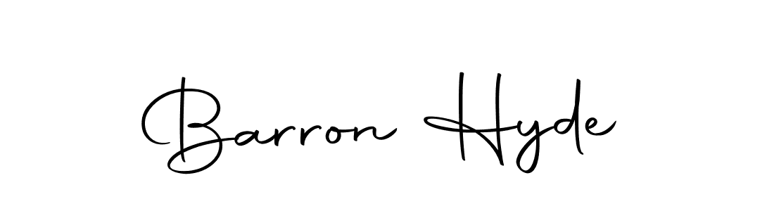 Make a beautiful signature design for name Barron Hyde. Use this online signature maker to create a handwritten signature for free. Barron Hyde signature style 10 images and pictures png