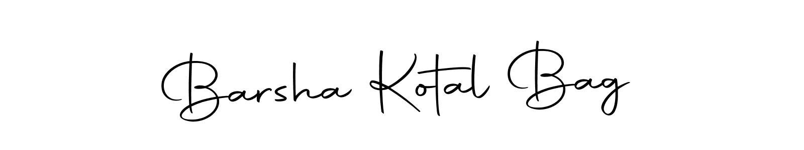 Make a beautiful signature design for name Barsha Kotal Bag. With this signature (Autography-DOLnW) style, you can create a handwritten signature for free. Barsha Kotal Bag signature style 10 images and pictures png