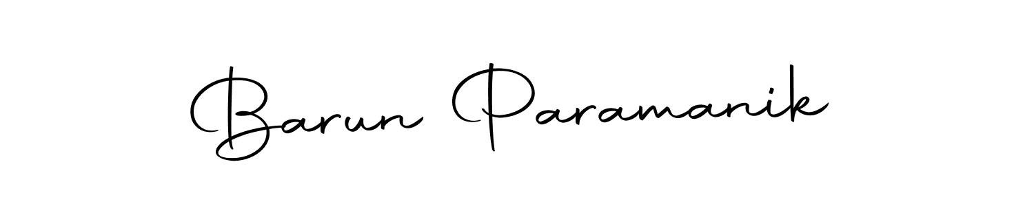 How to make Barun Paramanik name signature. Use Autography-DOLnW style for creating short signs online. This is the latest handwritten sign. Barun Paramanik signature style 10 images and pictures png