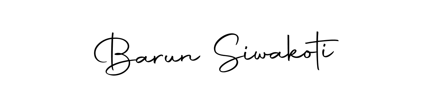 Design your own signature with our free online signature maker. With this signature software, you can create a handwritten (Autography-DOLnW) signature for name Barun Siwakoti. Barun Siwakoti signature style 10 images and pictures png