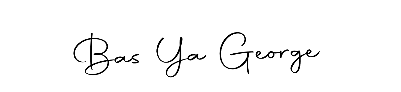 How to make Bas Ya George name signature. Use Autography-DOLnW style for creating short signs online. This is the latest handwritten sign. Bas Ya George signature style 10 images and pictures png