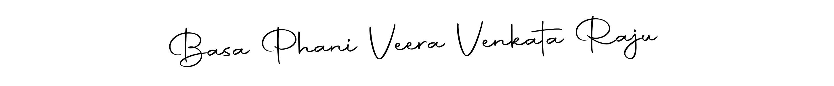 The best way (Autography-DOLnW) to make a short signature is to pick only two or three words in your name. The name Basa Phani Veera Venkata Raju include a total of six letters. For converting this name. Basa Phani Veera Venkata Raju signature style 10 images and pictures png