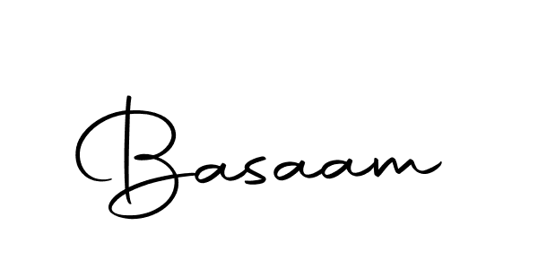 Design your own signature with our free online signature maker. With this signature software, you can create a handwritten (Autography-DOLnW) signature for name Basaam. Basaam signature style 10 images and pictures png