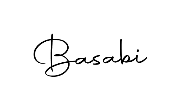 Use a signature maker to create a handwritten signature online. With this signature software, you can design (Autography-DOLnW) your own signature for name Basabi. Basabi signature style 10 images and pictures png