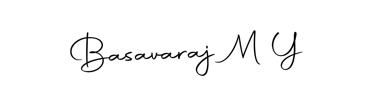 Design your own signature with our free online signature maker. With this signature software, you can create a handwritten (Autography-DOLnW) signature for name Basavaraj M Y. Basavaraj M Y signature style 10 images and pictures png