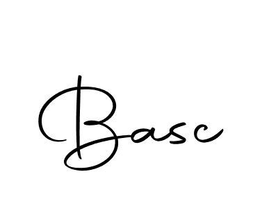 You should practise on your own different ways (Autography-DOLnW) to write your name (Basc) in signature. don't let someone else do it for you. Basc signature style 10 images and pictures png