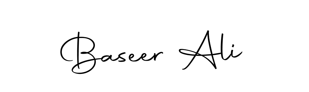 How to make Baseer Ali name signature. Use Autography-DOLnW style for creating short signs online. This is the latest handwritten sign. Baseer Ali signature style 10 images and pictures png