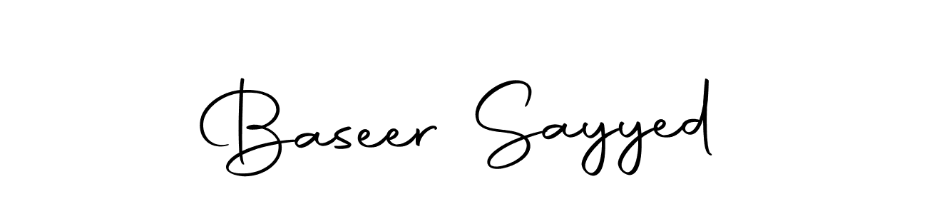 How to make Baseer Sayyed signature? Autography-DOLnW is a professional autograph style. Create handwritten signature for Baseer Sayyed name. Baseer Sayyed signature style 10 images and pictures png