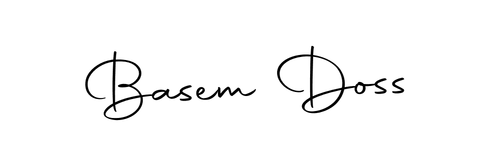 Design your own signature with our free online signature maker. With this signature software, you can create a handwritten (Autography-DOLnW) signature for name Basem Doss. Basem Doss signature style 10 images and pictures png