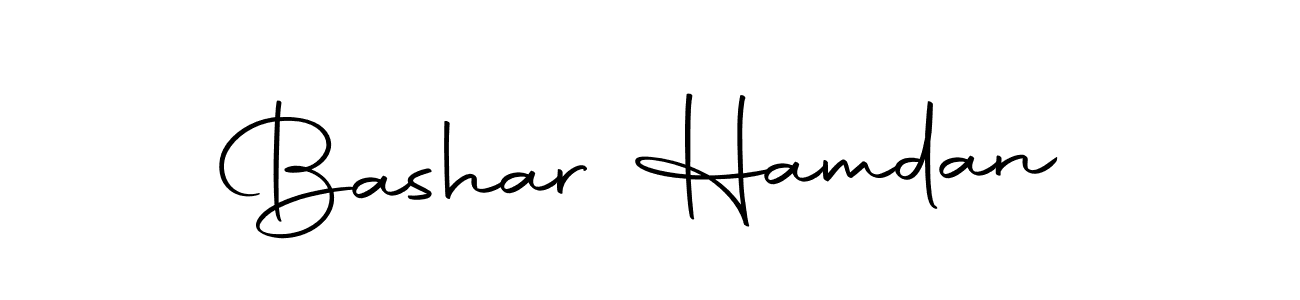 How to make Bashar Hamdan name signature. Use Autography-DOLnW style for creating short signs online. This is the latest handwritten sign. Bashar Hamdan signature style 10 images and pictures png