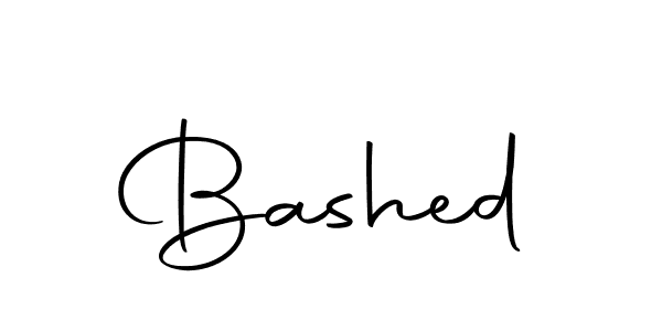 Design your own signature with our free online signature maker. With this signature software, you can create a handwritten (Autography-DOLnW) signature for name Bashed. Bashed signature style 10 images and pictures png