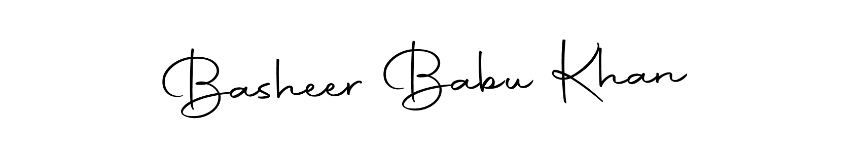 Use a signature maker to create a handwritten signature online. With this signature software, you can design (Autography-DOLnW) your own signature for name Basheer Babu Khan. Basheer Babu Khan signature style 10 images and pictures png
