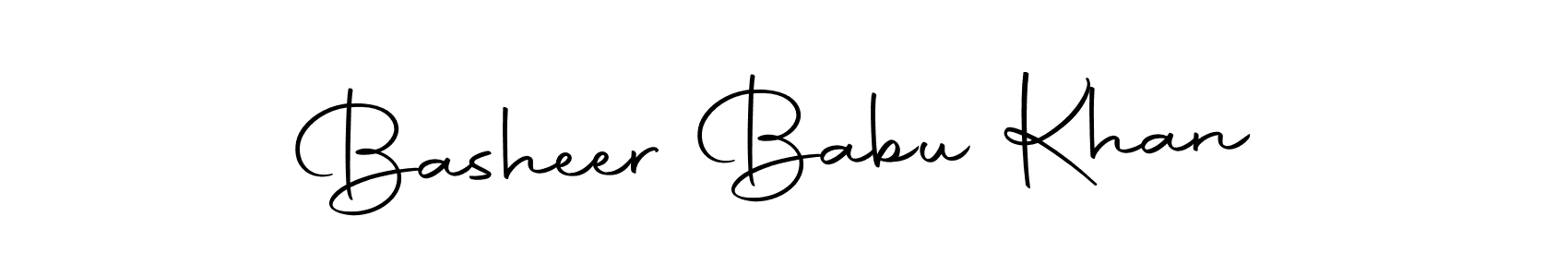 The best way (Autography-DOLnW) to make a short signature is to pick only two or three words in your name. The name Basheer Babu Khan include a total of six letters. For converting this name. Basheer Babu Khan signature style 10 images and pictures png