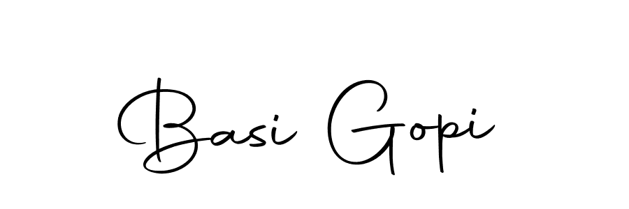 Create a beautiful signature design for name Basi Gopi. With this signature (Autography-DOLnW) fonts, you can make a handwritten signature for free. Basi Gopi signature style 10 images and pictures png