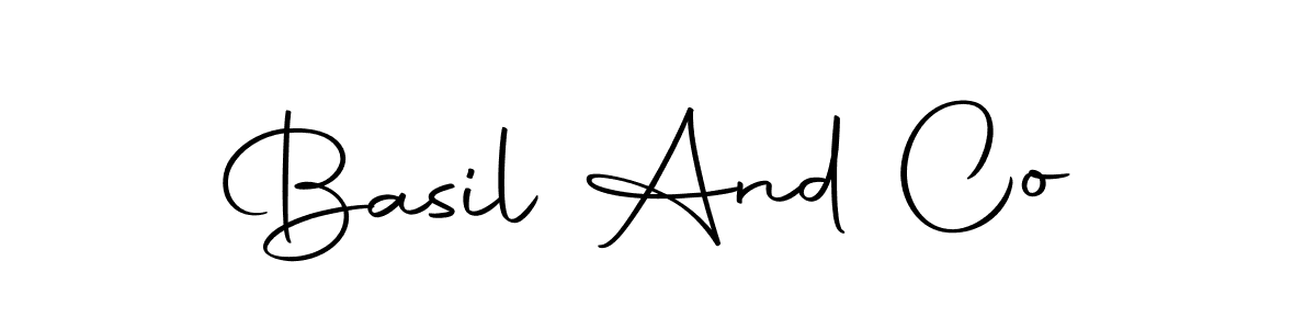 Make a beautiful signature design for name Basil And Co. With this signature (Autography-DOLnW) style, you can create a handwritten signature for free. Basil And Co signature style 10 images and pictures png