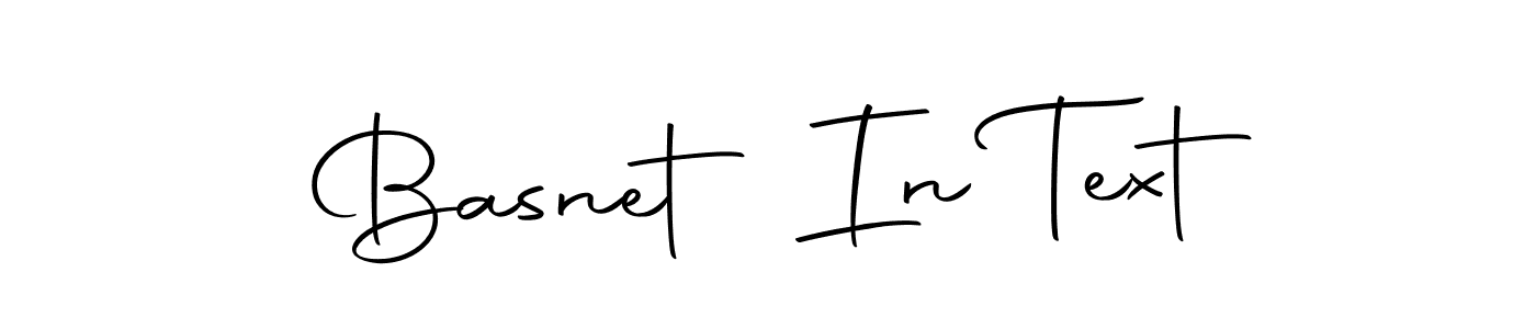 Design your own signature with our free online signature maker. With this signature software, you can create a handwritten (Autography-DOLnW) signature for name Basnet In Text. Basnet In Text signature style 10 images and pictures png