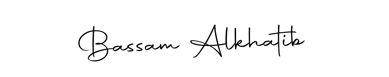 Make a beautiful signature design for name Bassam Alkhatib. With this signature (Autography-DOLnW) style, you can create a handwritten signature for free. Bassam Alkhatib signature style 10 images and pictures png