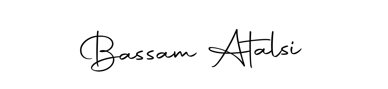 Create a beautiful signature design for name Bassam Atalsi. With this signature (Autography-DOLnW) fonts, you can make a handwritten signature for free. Bassam Atalsi signature style 10 images and pictures png