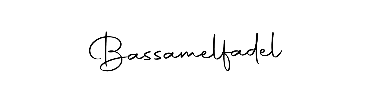 Make a beautiful signature design for name Bassamelfadel. With this signature (Autography-DOLnW) style, you can create a handwritten signature for free. Bassamelfadel signature style 10 images and pictures png