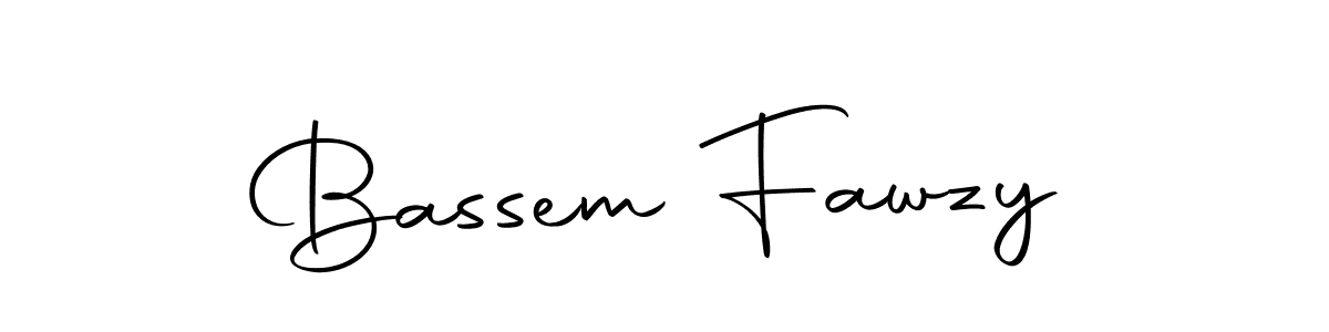 How to make Bassem Fawzy name signature. Use Autography-DOLnW style for creating short signs online. This is the latest handwritten sign. Bassem Fawzy signature style 10 images and pictures png