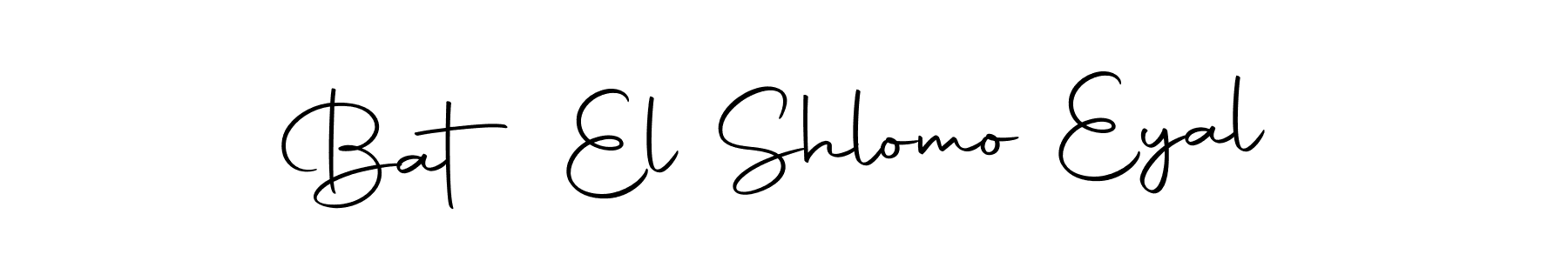 The best way (Autography-DOLnW) to make a short signature is to pick only two or three words in your name. The name Bat El Shlomo Eyal include a total of six letters. For converting this name. Bat El Shlomo Eyal signature style 10 images and pictures png