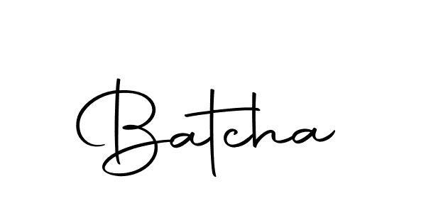 You should practise on your own different ways (Autography-DOLnW) to write your name (Batcha) in signature. don't let someone else do it for you. Batcha signature style 10 images and pictures png