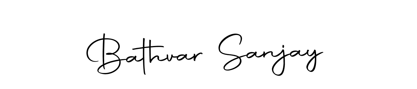 Make a beautiful signature design for name Bathvar Sanjay. With this signature (Autography-DOLnW) style, you can create a handwritten signature for free. Bathvar Sanjay signature style 10 images and pictures png