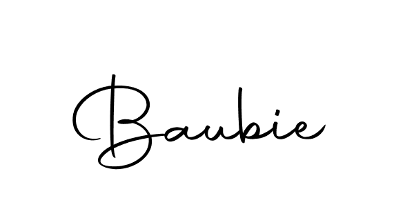Create a beautiful signature design for name Baubie. With this signature (Autography-DOLnW) fonts, you can make a handwritten signature for free. Baubie signature style 10 images and pictures png