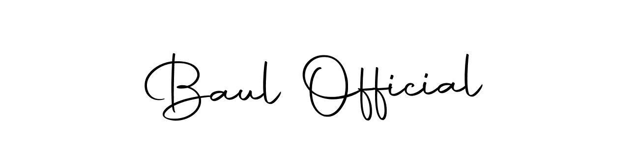 Design your own signature with our free online signature maker. With this signature software, you can create a handwritten (Autography-DOLnW) signature for name Baul Official. Baul Official signature style 10 images and pictures png