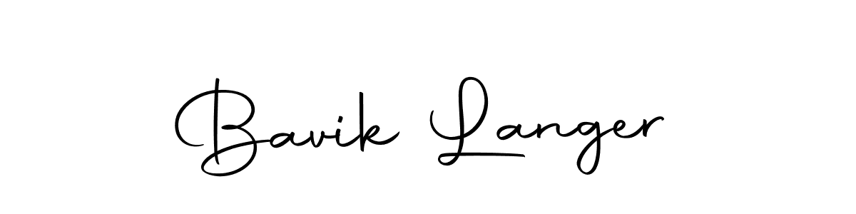 How to make Bavik Langer signature? Autography-DOLnW is a professional autograph style. Create handwritten signature for Bavik Langer name. Bavik Langer signature style 10 images and pictures png