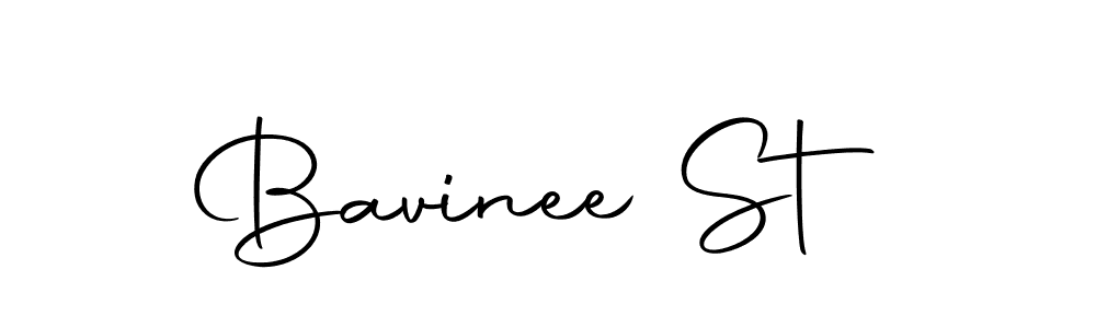 The best way (Autography-DOLnW) to make a short signature is to pick only two or three words in your name. The name Bavinee St include a total of six letters. For converting this name. Bavinee St signature style 10 images and pictures png