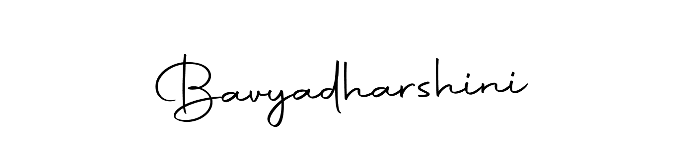 Create a beautiful signature design for name Bavyadharshini. With this signature (Autography-DOLnW) fonts, you can make a handwritten signature for free. Bavyadharshini signature style 10 images and pictures png