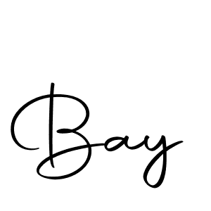 Design your own signature with our free online signature maker. With this signature software, you can create a handwritten (Autography-DOLnW) signature for name Bay. Bay signature style 10 images and pictures png