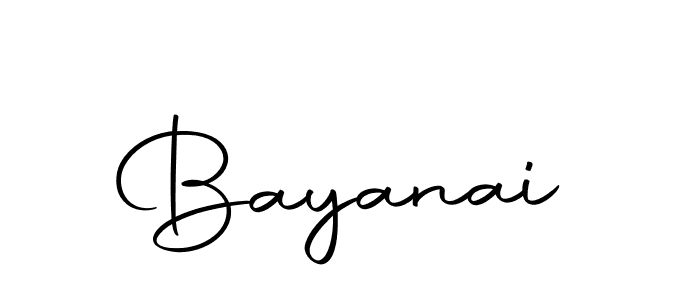 Use a signature maker to create a handwritten signature online. With this signature software, you can design (Autography-DOLnW) your own signature for name Bayanai. Bayanai signature style 10 images and pictures png