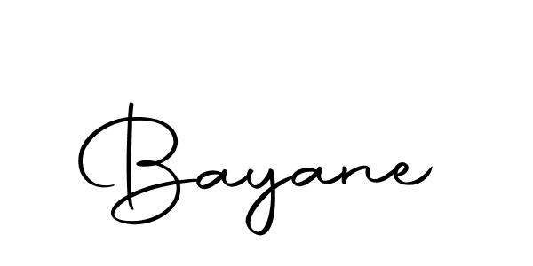 Create a beautiful signature design for name Bayane. With this signature (Autography-DOLnW) fonts, you can make a handwritten signature for free. Bayane signature style 10 images and pictures png