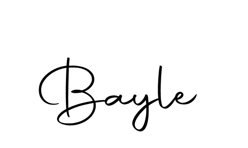 Create a beautiful signature design for name Bayle. With this signature (Autography-DOLnW) fonts, you can make a handwritten signature for free. Bayle signature style 10 images and pictures png
