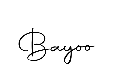 Use a signature maker to create a handwritten signature online. With this signature software, you can design (Autography-DOLnW) your own signature for name Bayoo. Bayoo signature style 10 images and pictures png