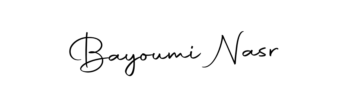 Similarly Autography-DOLnW is the best handwritten signature design. Signature creator online .You can use it as an online autograph creator for name Bayoumi Nasr. Bayoumi Nasr signature style 10 images and pictures png