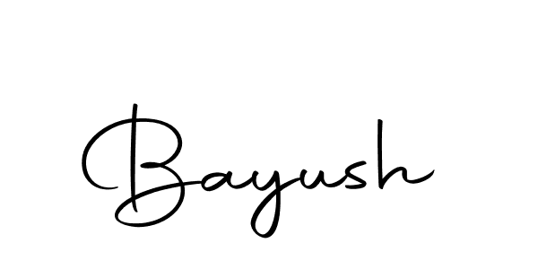 You should practise on your own different ways (Autography-DOLnW) to write your name (Bayush) in signature. don't let someone else do it for you. Bayush signature style 10 images and pictures png