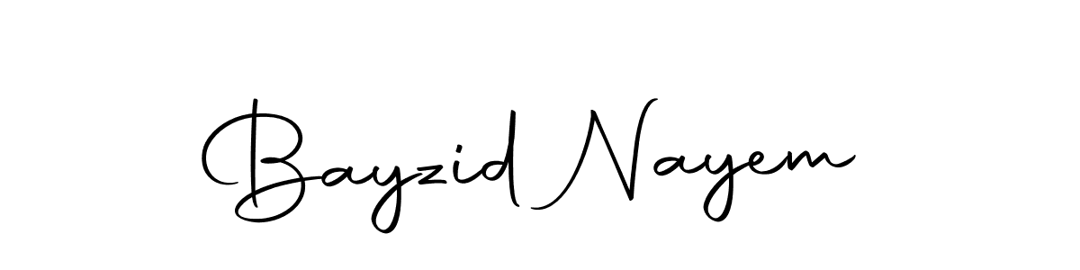 You can use this online signature creator to create a handwritten signature for the name Bayzid Nayem. This is the best online autograph maker. Bayzid Nayem signature style 10 images and pictures png