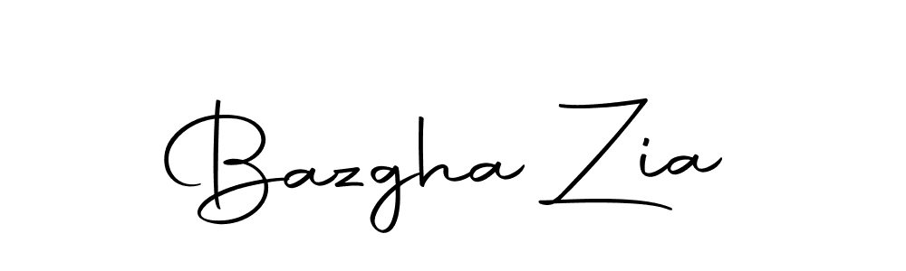 Design your own signature with our free online signature maker. With this signature software, you can create a handwritten (Autography-DOLnW) signature for name Bazgha Zia. Bazgha Zia signature style 10 images and pictures png