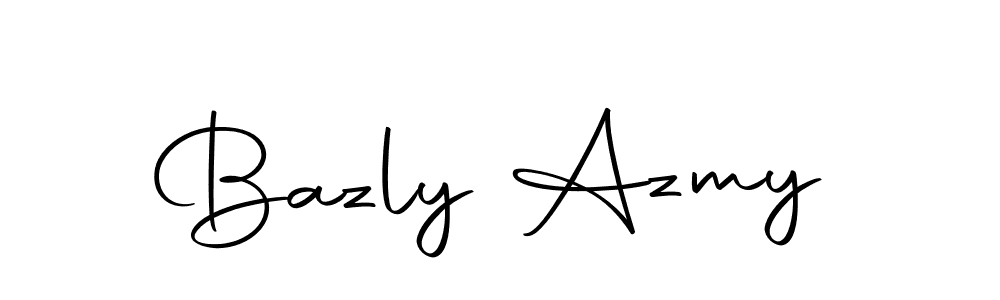 How to make Bazly Azmy name signature. Use Autography-DOLnW style for creating short signs online. This is the latest handwritten sign. Bazly Azmy signature style 10 images and pictures png