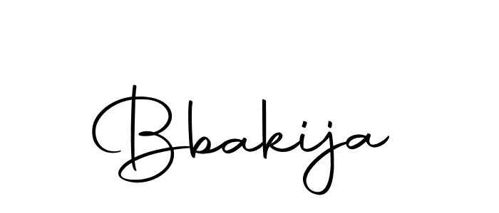 Create a beautiful signature design for name Bbakija. With this signature (Autography-DOLnW) fonts, you can make a handwritten signature for free. Bbakija signature style 10 images and pictures png