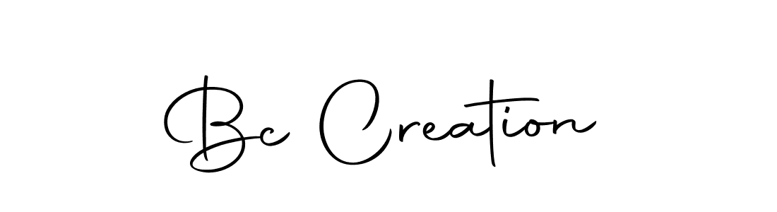 Create a beautiful signature design for name Bc Creation. With this signature (Autography-DOLnW) fonts, you can make a handwritten signature for free. Bc Creation signature style 10 images and pictures png