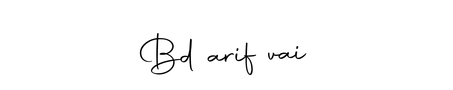 if you are searching for the best signature style for your name Bd★arif★vai. so please give up your signature search. here we have designed multiple signature styles  using Autography-DOLnW. Bd★arif★vai signature style 10 images and pictures png