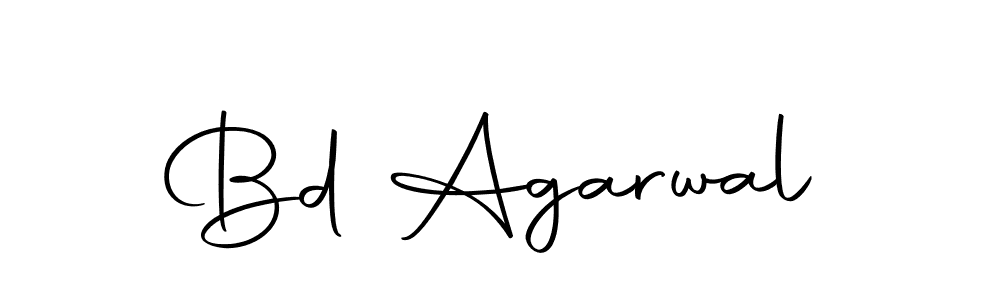 How to make Bd Agarwal name signature. Use Autography-DOLnW style for creating short signs online. This is the latest handwritten sign. Bd Agarwal signature style 10 images and pictures png