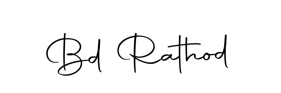 Design your own signature with our free online signature maker. With this signature software, you can create a handwritten (Autography-DOLnW) signature for name Bd Rathod. Bd Rathod signature style 10 images and pictures png