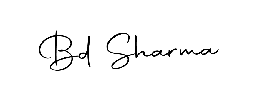 Create a beautiful signature design for name Bd Sharma. With this signature (Autography-DOLnW) fonts, you can make a handwritten signature for free. Bd Sharma signature style 10 images and pictures png