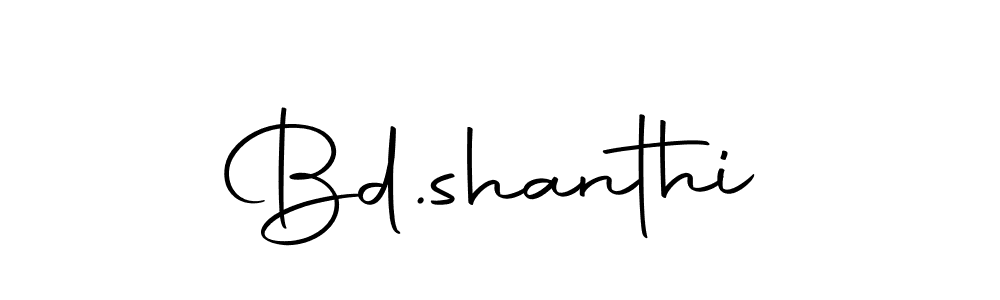Design your own signature with our free online signature maker. With this signature software, you can create a handwritten (Autography-DOLnW) signature for name Bd.shanthi. Bd.shanthi signature style 10 images and pictures png